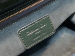 dior m0565 medium lady dior patent cannage calfskin bag dark green 09 luxibags.ru .jpg