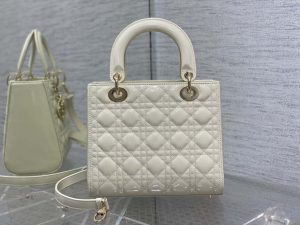 dior m0565 medium lady dior patent cannage calfskin bag white enamel hardware 06 luxibags.ru .jpg