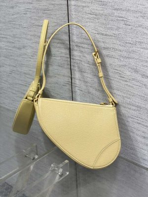 dior m05909 saddle shoulder pouch pastel yellow goatskin 04 luxibags.ru .jpg