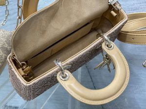 dior m0613 small lady d joy bag cannage lambskin limited edition heavy industry beads apricot 008 luxibags.ru .jpg