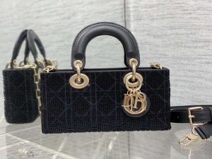 dior m0613 small lady d joy bag cannage lambskin limited edition heavy industry beads black 002 luxibags.ru .jpg