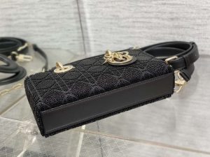 dior m0613 small lady d joy bag cannage lambskin limited edition heavy industry beads black 007 luxibags.ru .jpg