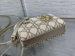 dior m0613 small lady d joy bag gold cannage lambskin limited edition pearl 007 luxibags.ru .jpg