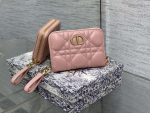 dior s0011 lady dior zipper card holder medium light pink cannage lambskin 01 luxibags.ru .jpg