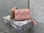 dior s0011 lady dior zipper card holder medium light pink cannage lambskin 02 luxibags.ru .jpg
