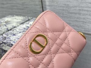 dior s0011 lady dior zipper card holder medium light pink cannage lambskin 04 luxibags.ru .jpg