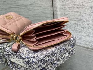 dior s0011 lady dior zipper card holder medium light pink cannage lambskin 05 luxibags.ru .jpg