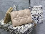 dior s0011 lady dior zipper card holder medium nude cannage lambskin 01 luxibags.ru .jpg