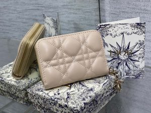 dior s0011 lady dior zipper card holder medium nude cannage lambskin 01 luxibags.ru .jpg