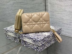 dior s0011 lady dior zipper card holder medium pricot cannage lambskin 02 luxibags.ru .jpg