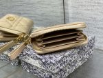 dior s0011 lady dior zipper card holder medium pricot cannage lambskin 05 luxibags.ru .jpg