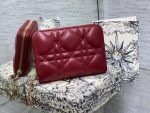 dior s0011 lady dior zipper card holder medium wine red cannage lambskin 02 luxibags.ru .jpg