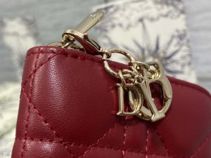 dior s0011 lady dior zipper card holder medium wine red cannage lambskin 04 luxibags.ru .jpg