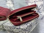 dior s0011 lady dior zipper card holder medium wine red cannage lambskin 05 luxibags.ru .jpg