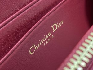 dior s0011 lady dior zipper card holder medium wine red cannage lambskin 06 luxibags.ru .jpg