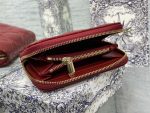 dior s0011 lady dior zipper card holder medium wine red patent leather lambskin 05 luxibags.ru .jpg