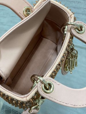 dior s0856 micro lady bag limited edition handmade beads lambskin pink 007 luxibags.ru .jpg