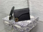 dior s5611 saddle flap card holder black grained calfskin 01 luxibags.ru .jpg