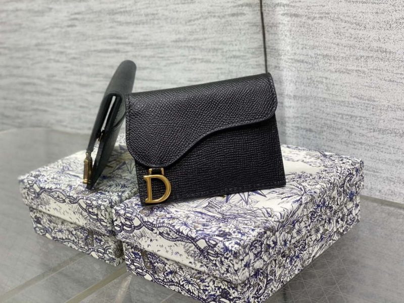 dior s5611 saddle flap card holder black grained calfskin 01 luxibags.ru .jpg