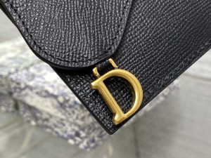 dior s5611 saddle flap card holder black grained calfskin 03 luxibags.ru .jpg