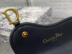 dior s5611 saddle flap card holder blue dior oblique jacquard 06 luxibags.ru .jpg
