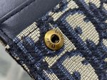 dior s5611 saddle flap card holder blue dior oblique jacquard 07 luxibags.ru .jpg