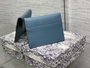 dior s5611 saddle flap card holder blue grained calfskin 02 luxibags.ru .jpg