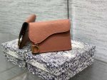 dior s5611 saddle flap card holder brown grained calfskin 01 luxibags.ru .jpg