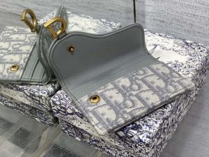 dior s5611 saddle flap card holder gray dior oblique jacquard 04 luxibags.ru .jpg