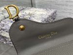 dior s5611 saddle flap card holder gray grained calfskin 05 luxibags.ru .jpg