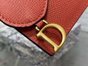 dior s5611 saddle flap card holder orange grained calfskin 03 luxibags.ru .jpg