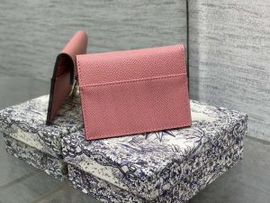 dior s5611 saddle flap card holder pink grained calfskin 02 luxibags.ru .jpg