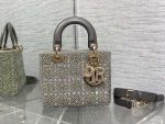dior small lady bag lambskin m0538 limited edition heavy industry beads gray 002 luxibags.ru .jpg