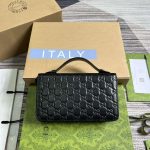 gucci 395474 guccissima leather zip around case black 2 luxibags.ru .jpg