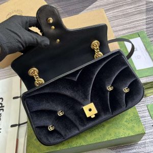 gucci 443497 gg marmont small shoulder bag black quilted velvet 7 luxibags.ru .jpg
