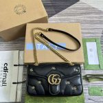 gucci 443497 gg marmont small shoulder bag double g studs black 1 luxibags.ru .jpg