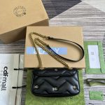 gucci 446744 gg marmont mini shoulder bag double g studs black 2 luxibags.ru .jpg