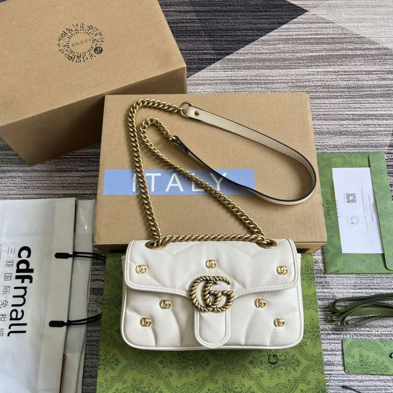 gucci 446744 gg marmont mini shoulder bag double g studs white 1 luxibags.ru .jpg