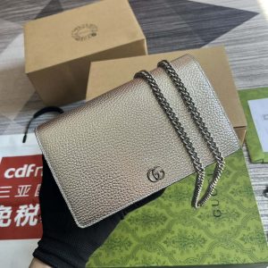 gucci 497985 gg marmont leather mini chain bag silver 005 luxibags.ru .jpg