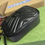 gucci 634936 gg marmont mini shoulder bag black matelass chevron leather 7 luxibags.ru .jpg