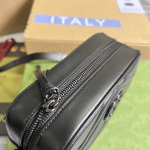 gucci 634936 gg marmont mini shoulder bag black matelass chevron leather 8 luxibags.ru .jpg