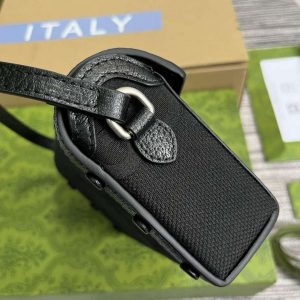 gucci 699296 gucci horsebit 1955 jumbo gg mini bag black big g 3 luxibags.ru .jpg