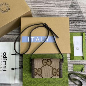 gucci 699296 gucci horsebit 1955 jumbo gg mini bag brown big g 2 luxibags.ru .jpg