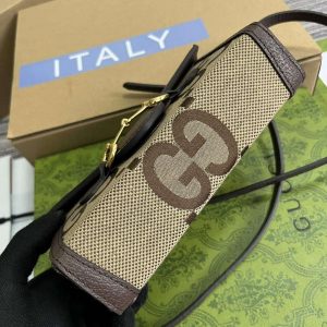 gucci 699296 gucci horsebit 1955 jumbo gg mini bag brown big g 6 luxibags.ru .jpg