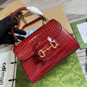 gucci 703848 gucci horsebit 1955 mini bag red crocodile leather 8 luxibags.ru .jpg