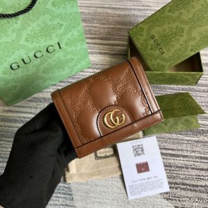 gucci 723786 gg matelasse card case wallet brown 1 luxibags.ru .jpg