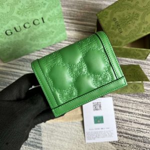 gucci 723786 gg matelasse card case wallet green 2 luxibags.ru .jpg