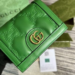 gucci 723786 gg matelasse card case wallet green 6 luxibags.ru .jpg
