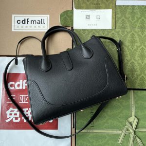 gucci 727810 jackie 1961 small natural grain tote in black leather 002 luxibags.ru .jpg