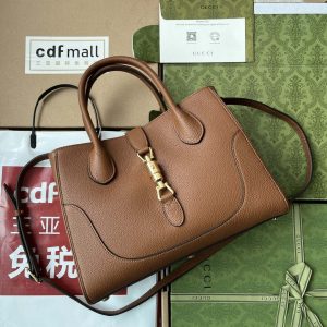 gucci 727810 jackie 1961 small natural grain tote in brown leatherr 001 luxibags.ru .jpg